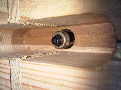 Completing sheave slot